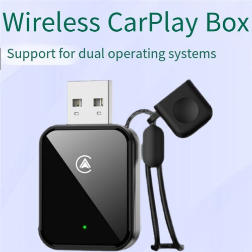 Wireless CarPlay Adapter -  2in1 USB Wireless Carplay  Car Box for IOS/Android Auto Plug and 2