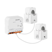 Tuya Zigbee Slimme Energiemeter 2 Fase Max 120A Real- Vermogensbewaking met 2 Stroomtangen