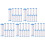 50Pcs Replacement Shower Filter for Hard Water - High Output Shower Water Filter to Remove Chlorine and Fluoride 1