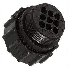 Amp 206708-1 Connector, SKT, 9 Posities, Recht, Kabelbevestiging, 9 Aansluitingen, 1 Poort (2 Stuks)
