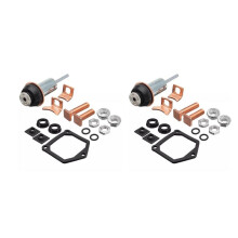 2X Universal Motor Solenoid Repair Rebuild Kit Plunger Contacts Set for