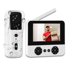 Campanello con Telecamera, Senza Wi-Fi/APP, Videocitofono, Audio Bidirezionale, Rilevamento del Movimento PIR