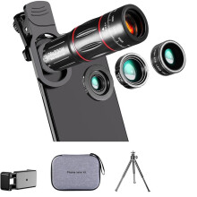 Phone Camera Lens Kit Upgraded Version Telephoto 28X Wide Angle 0.6X Macro 20X Fisheye 198 for Most Smartphones