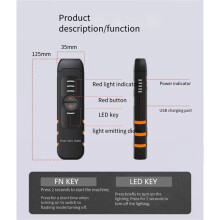VFL 15MW Penna per Test In Fibra Ottica FTTH Penna Ottica A Luce Rossa Localizzatore Visivo di Guasti con Ricarica USB Illuminazione A LED