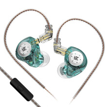 KZ EDX Pro Gaming Earbuds, HiFi IEM Earphones Earphones Dual Driver in Ear Monitor for Audiophile Dj Singers Cyan-