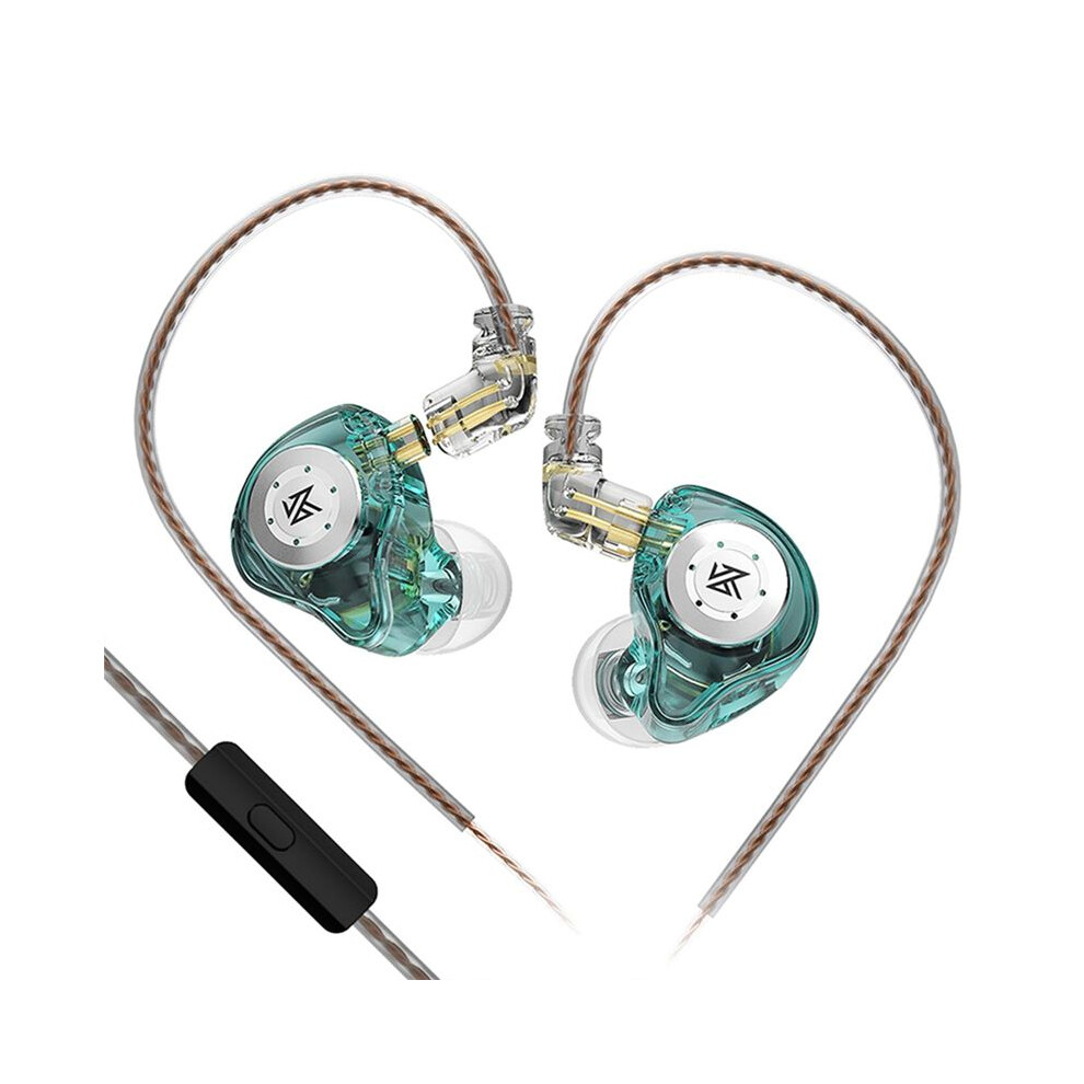 Kz Edx Pro Gaming Earbuds, Hifi Iem Earphones Earphones Dual Driver In Ear Monitor For Audiophile Dj Singers - Cyan