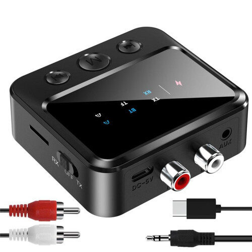 5.4  Audio Transmitter and Receiver 2-in-1 Adapter Dual Transmitter and Dual Receiver One-to-Two