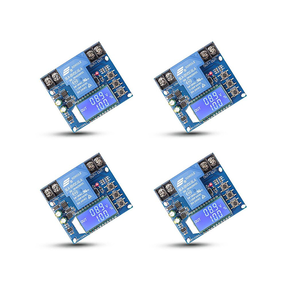 4X Low Voltage Cutoff, 6V-60V Low Voltage Protector Disconnect Discharge Protector 4714040134040