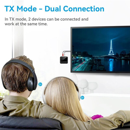 5.4  Audio Transmitter and Receiver 2-in-1 Adapter Dual Transmitter and Dual Receiver One-to-Two 1