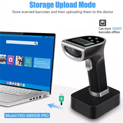 High Performance  Wireless Barcode Reader Support Auto Sense for Android 2D CMOS Qr Bar Code Scanner 1