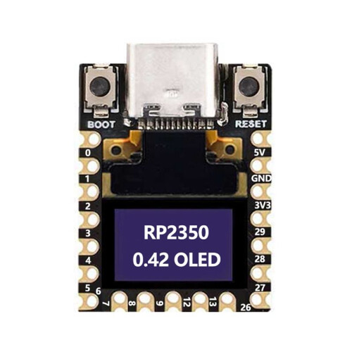 RP2350  Development Board with 0.42 Inch OLED Display RISC-V Low Power