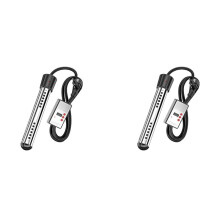 2X Tauchwasserheizer, 2500 W Elektrischer Eimerheizer mit Timer, Automatische Abschaltung, -Heizung für Zuhause, Winter, EU-Stecker