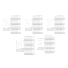 5000 PCS Self Adhesive Hanging Tabs, 1X1-1/2 Inch Round Hole Hanger Hang Tag Hooks for Retail Store Supplies Display