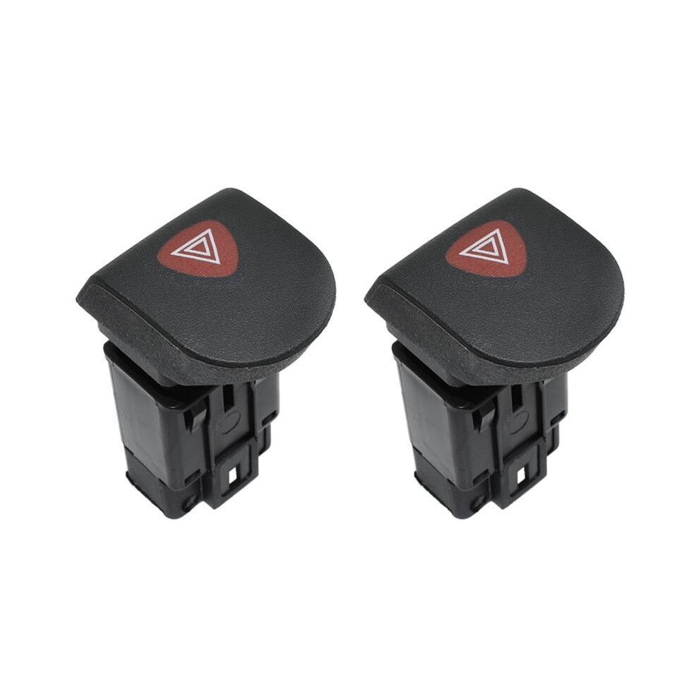 2X Hazard Warning Emergency Button For Kangoo 1997-2018 7700308821 Light 4711722050179