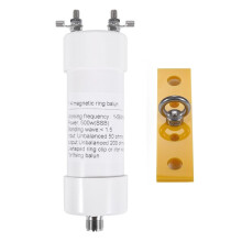 1:4 500W Balun Antenna 1-56MHz Input 50Ω to Output 200Ω for Shortwave SSB AM FM Dipole/Windom Antenna