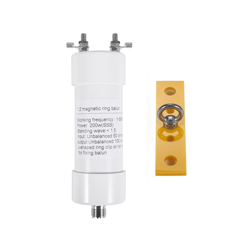 1:2 Balun 200W Shortwave Balun Antenna 1-56Mhz Input 50Î© To Output 100Î© For Shortwave Ssb Cw Lsb Usb Am Fm Radio 6033209395558