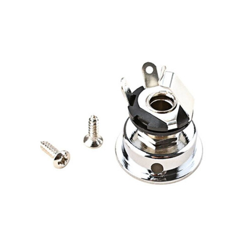 2 Peças Tomada de Saída Estéreo Jack de Guitarra de 6,35 mm 1/4 Polegadas para Peças de Guitarra Elétrica Telecaster 2