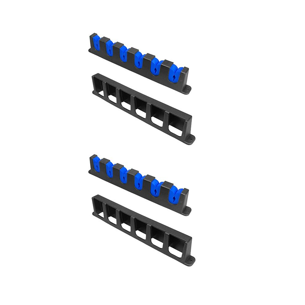 2X Angelrutenhalter-Wandhalterung für Garagentor, Angelruten-Aufbewahrungsregal für Boote, Vertikale 6-Ruten-Organizer-Racks