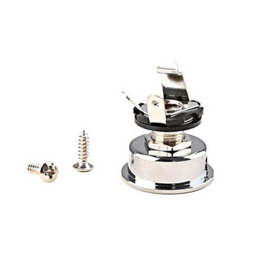 2 Peças Tomada de Saída Estéreo Jack de Guitarra de 6,35 mm 1/4 Polegadas para Peças de Guitarra Elétrica Telecaster 1