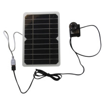 Solar Fountain Pump, 5V 5W Water Pool Fountain, USB Outdoor Garden Fountain for Birdbath, Garden and Patio