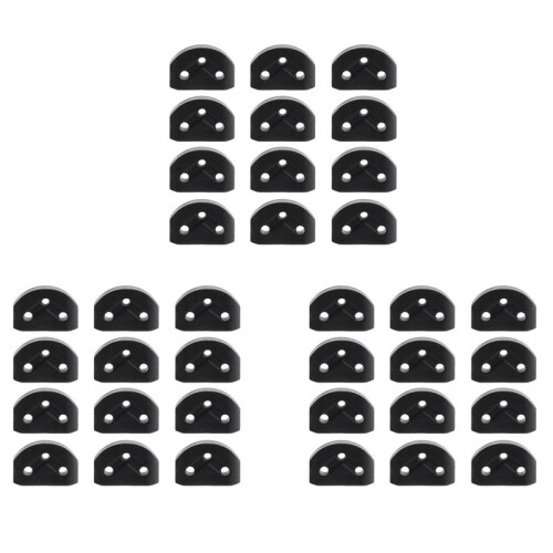 36Pcs Classical Guitar Rollers String Trees Retainer Guides Guitar String Locks Nut Block Clamp, Black 1
