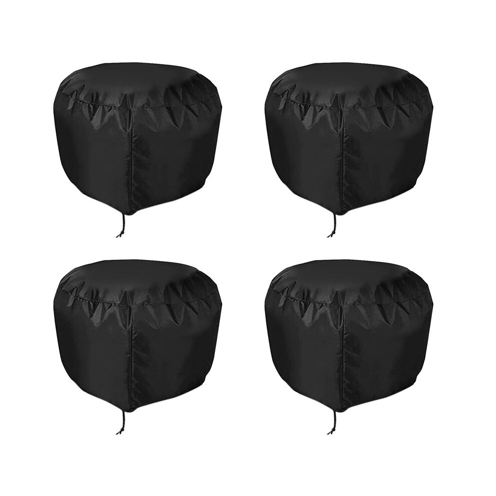 4Pcs Roof Vent Cover House Roof Turbine Hoods Shield Canvas 20Inch X 20Inch Black 6031592460983