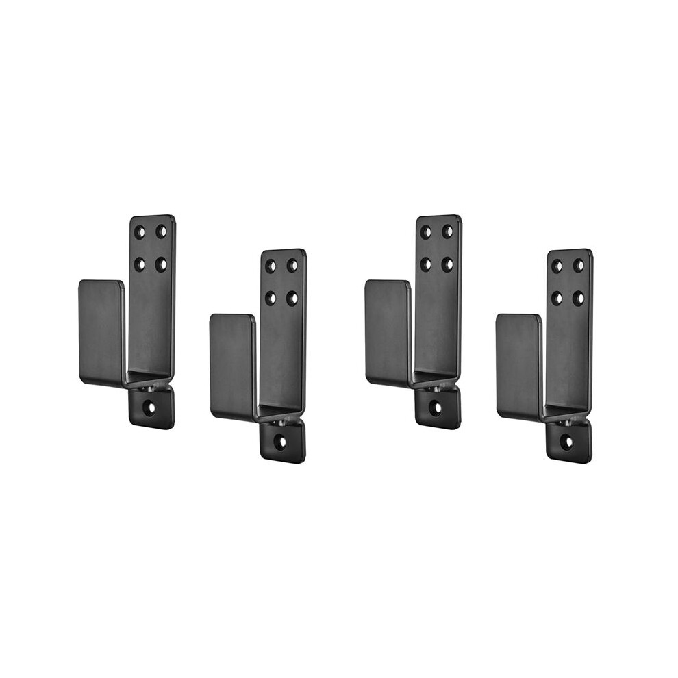 Door Barricade Brackets,4 Pack Drop Open Bar Holder For Home Security, 2X4 Bar Brackets Prevent Unauthorized Entry 6032565274354