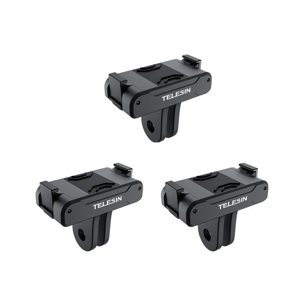 3X Telesin Magnetic Two Claw Adapter Action Camera Accessories For Osmo Action 3 Adapter 4712120858312