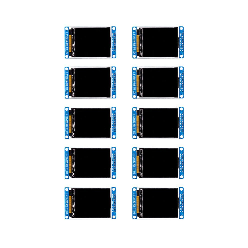 10X 1.8 Inch Lcd Display Module Full Color 128X160 Rgb Spi Tft Lcd Display Module St7735s 3.3V Replace Oled Power Supply 6032099758603