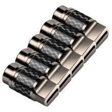 USB C-Connector met Chip ALC5686 Type-C-Connector DIY-Koptelefoonstekkerbehuizing Elektronica-Oortelefoonaansluiting 5 Stuks Zwart