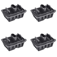 4X Adaptador de Almohadilla de Gato para Automóvil Soporte de Goma Superior para - 51717237195