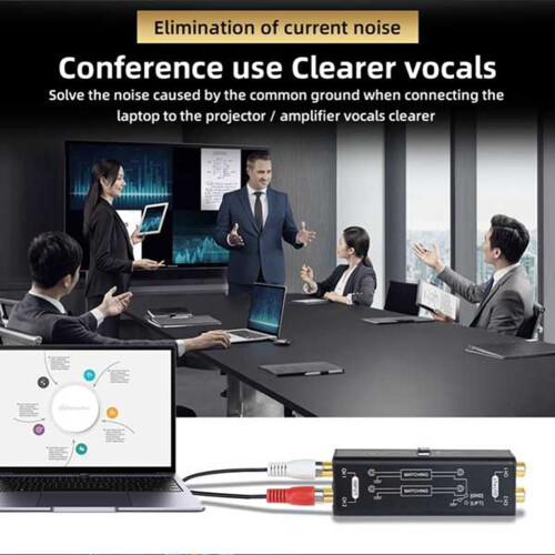 -Audio-Passiv-Isolator-Spot Eliminiert Effektiv Rauschen. Eingebauter 3,5-mm-Audiosignal-Isolator 2