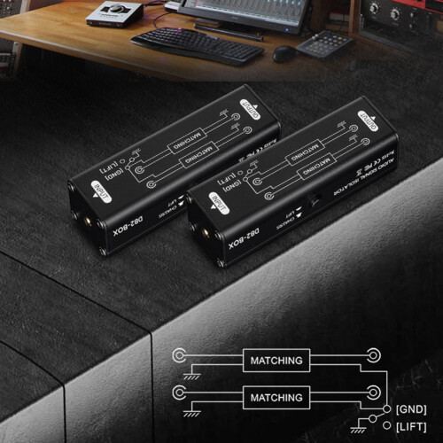 -Audio-Passiv-Isolator-Spot Eliminiert Effektiv Rauschen. Eingebauter 3,5-mm-Audiosignal-Isolator 1