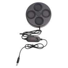 USB-Lautsprecher mit für PC, 4,9 Zoll, Ultradünn, 26 mm, Magnetisch, Stereo-Surround-Sound, 6 Ohm, 6 W X 2, für Laptop