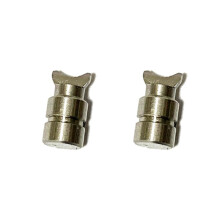2X Metallo Semilunare Pin Fishing Wheel Half Moon Adatto per Abu Water Drop Wheel BMAX SMAX PMAX Revo