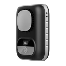 Ventilatore Portatile da 4000 Mah con Clip, Ventilatore da Collo Personale, Led, 12 Ore di Funzionamento, 5 Velocità, Raffreddamento del Corpo per