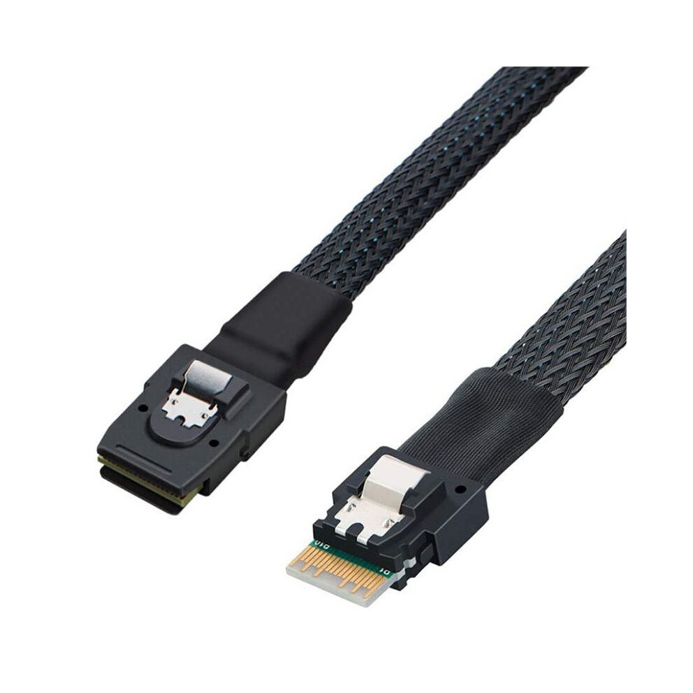 Sas 8087 To Slim Sas 8654 4I Server Internal High-Speed Connection Harness Target Data Cable Black 6034175896995