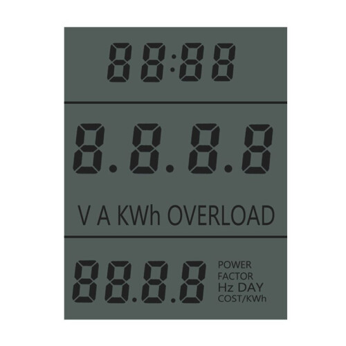 220V Digital LCD Power Meter Wattmeter Socket Wattage Kwh  Measuring Outlet 7 Display Models EU Plug 1