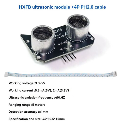 Ultrasonic Sensor DIY Obstacle Avoidance Module Distance Sensor for  Robot Car 2