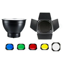 Barn Door Reflector Honeycomb Grid 4 Color Filter Set for 18cm Standard Reflector for  BD-04 Flash Accessories