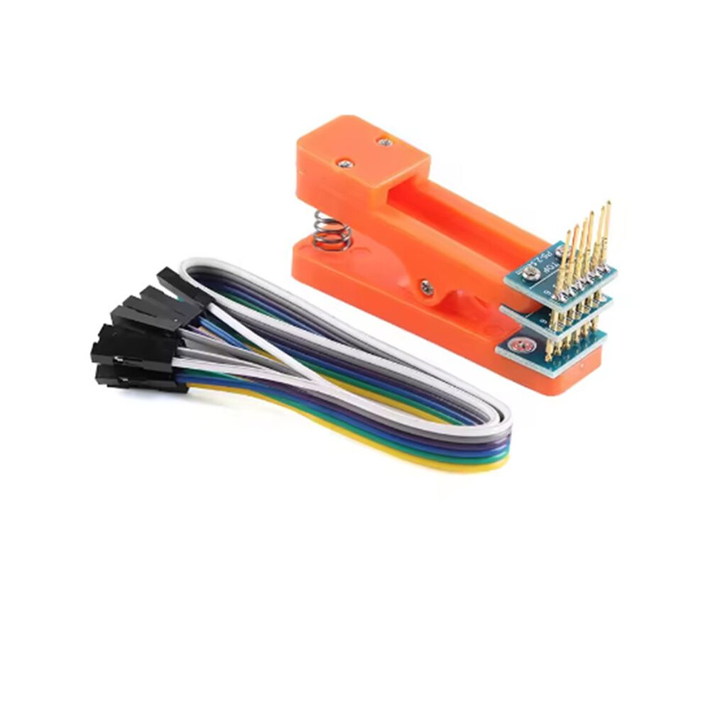 Test Stand Pcb Clip 2.54Mm Spacing Clamp Burning Fixture Probe Pogo Pin Download Program Burn 6P Cable 6033469049031