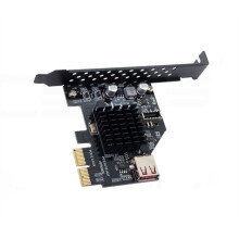 USB 3.1 Front TYPE-E Expansion Card PCIe X2 to TYPE-C Front Card ASM3142 Chip USB3.1 Front TYPE-E+USB2.0 Expansion Card