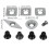 5Pcs Turning Carbide Cutter Inserts Combination Set for Wood Turning Working Lathe Tool with Screw 7
