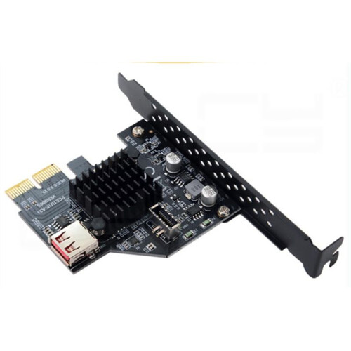 Scheda di Espansione Frontale Usb 3.1 Type-e Scheda Frontale Pcie X2 A Type-C Chip Asm3142 Scheda di Espansione Frontale Usb3.1 Type-e+Usb2.0 2
