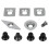 5Pcs Turning Carbide Cutter Inserts Combination Set for Wood Turning Working Lathe Tool with Screw 1