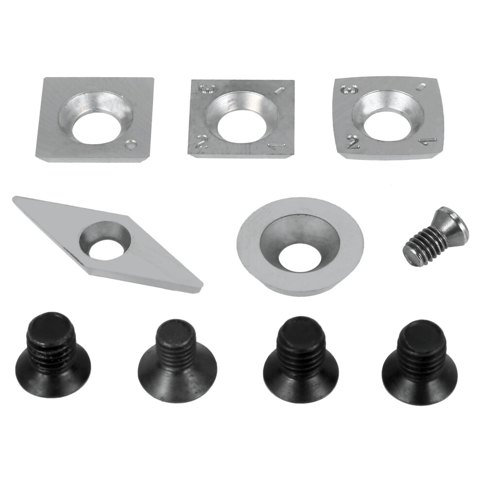 5Pcs Turning Carbide Cutter Inserts Combination Set For Wood Turning Working Lathe Tool With Screw 6032659088638