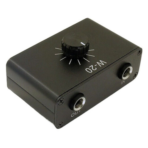 W-20 Instrument Dynamic Microphone Volume Adjustment and Attenuation Controller with 1/4inch TRS 6.35mm Interface