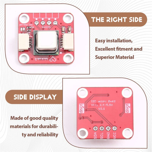 SCD41 Gas Sensor Module Detects CO2 Carbon Dioxide Temperature and Humidity in One Sensor I2C 2