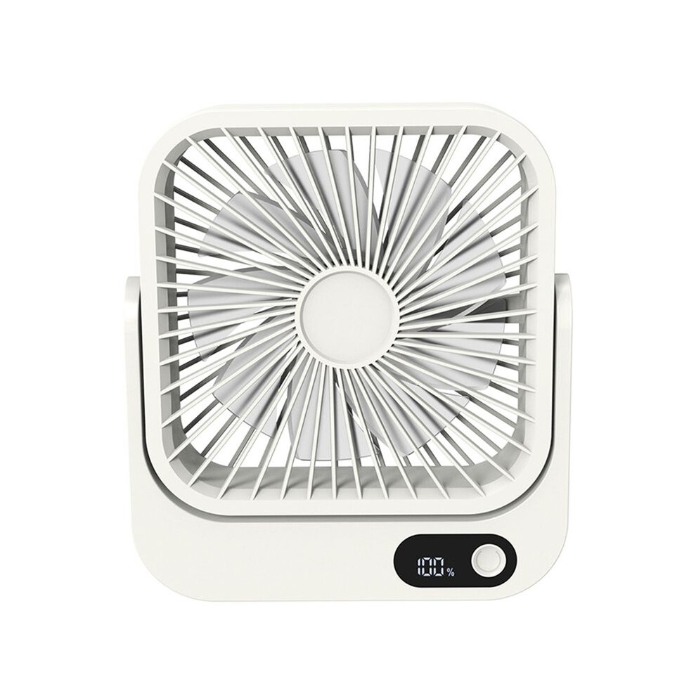 Ventilateur Magnétique Portable pour Bateau de Croisière avec Batterie Rechargeable USB 5000 MAh pour , Cuisine, Bureau, Cabine, Blanc