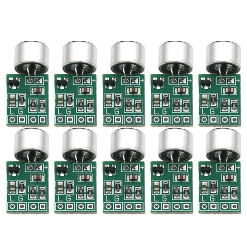 10 Stuks -Microfoon Audioversterkermodule Luidsprekerprintplaat  2,5-9V Microfoonaccessoires